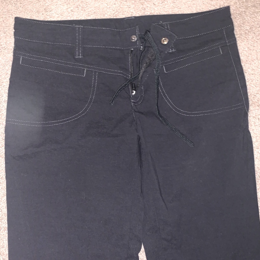 Athlete Fitted Flare Pants Black Size 6 Hiking